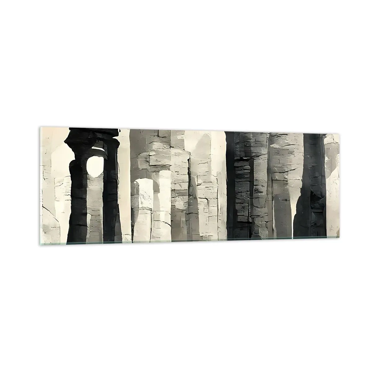 Cuadro sobre vidrio - Impresiones sobre Vidrio - La majestuosidad de la antigüedad - 90x30 cm