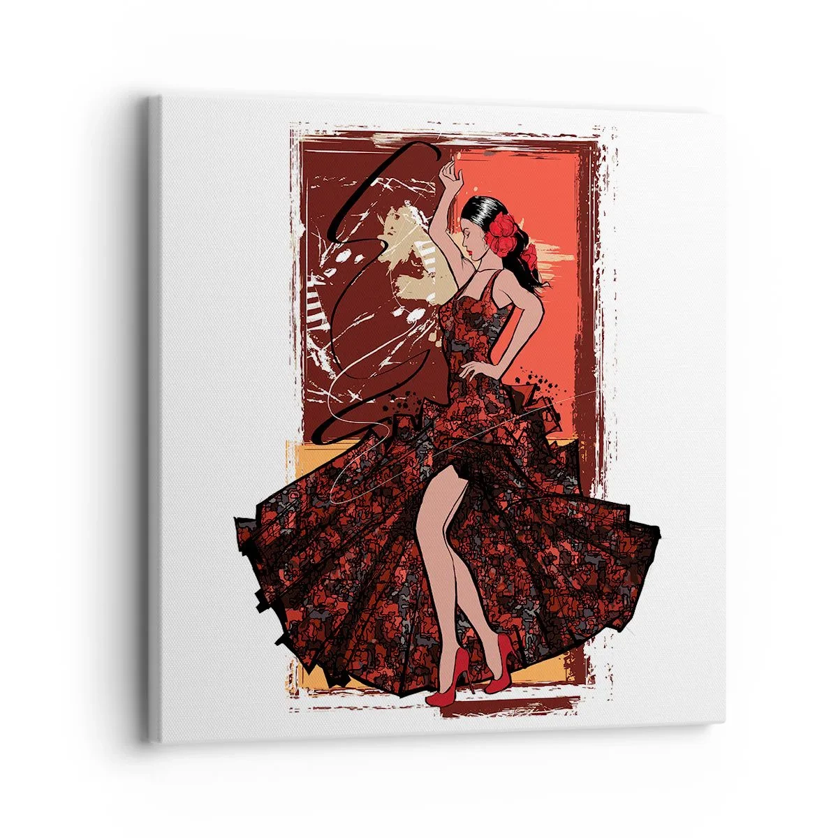 Cuadro sobre lienzo - Impresión de Imagen - El ritmo del corazón - 30x30 cm