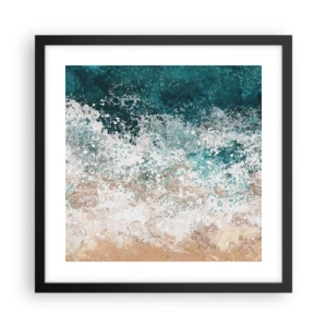 Póster en marco negro - Historias del mar - 40x40 cm