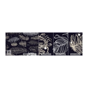 Muestra de fotomural autoadhesivo Deluxe Sticker - Encaje de plumas - pluma de pájaro, Gráficos, Pedazo - 100x30 cm