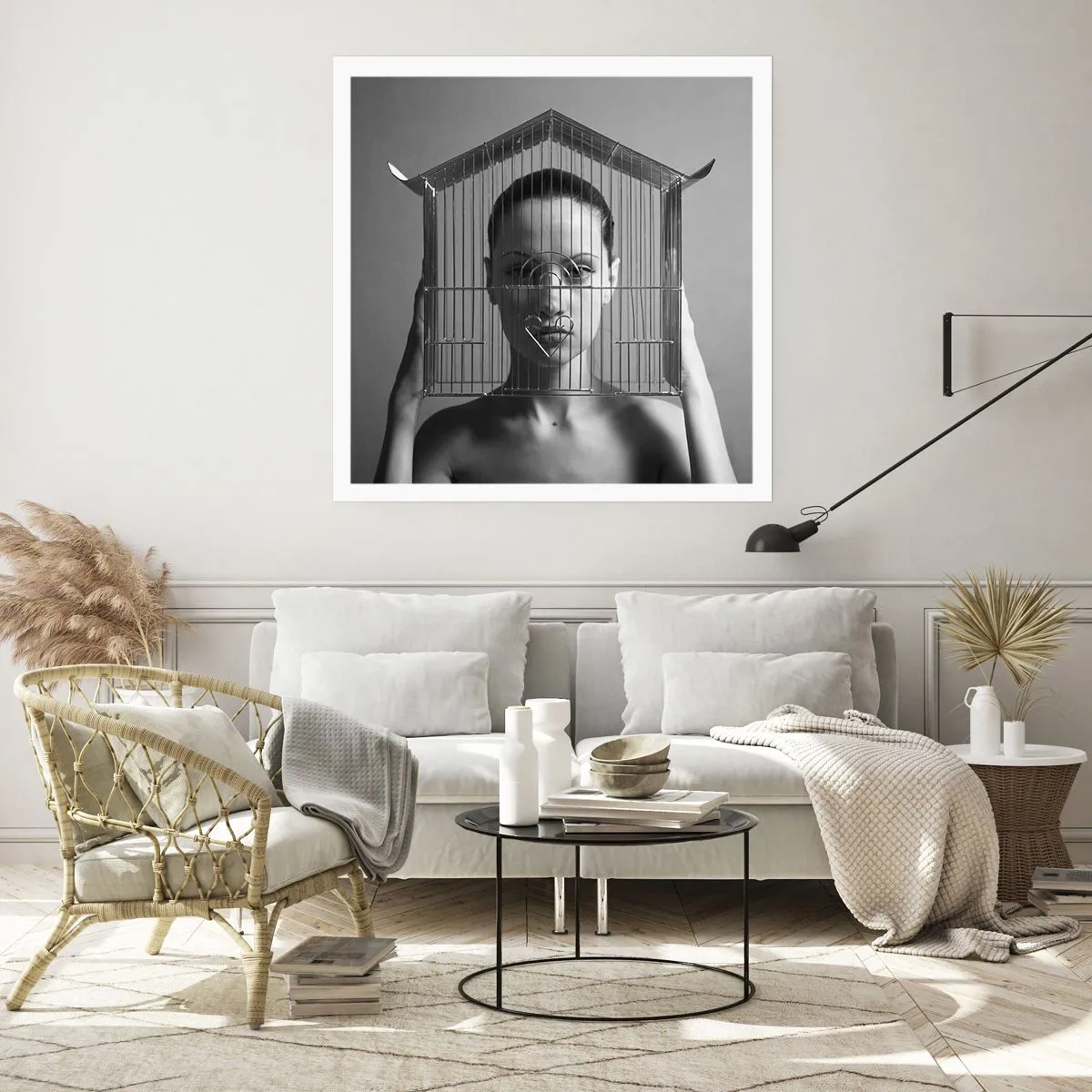 Póster - Un retrato algo surrealista - 30x30 cm