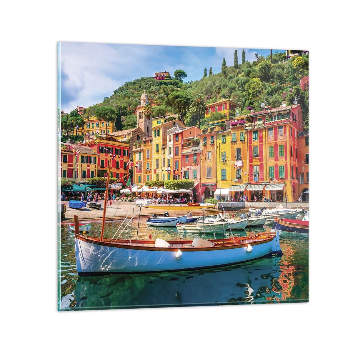 Cuadro sobre vidrio - Impresiones sobre Vidrio - Mañanas italianas - 40x40 cm