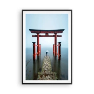 Póster en marco negro - Ensueño japonés - 61x91 cm