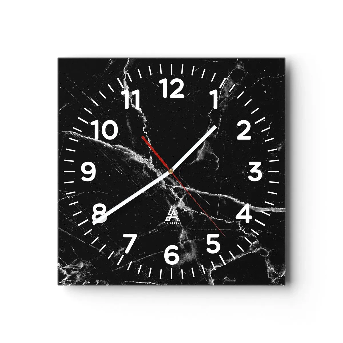 Reloj de pared - Reloj de vidrio - La vida secreta de la piedra - 30x30 cm