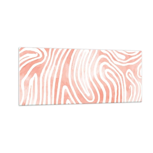 Cuadro sobre vidrio - Impresiones sobre Vidrio - En un laberinto de coral - 100x40 cm