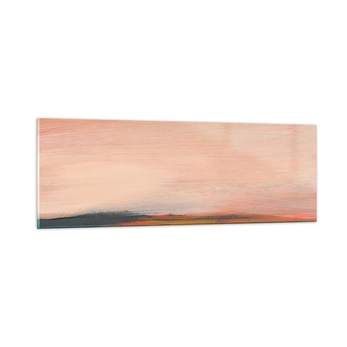 Cuadro sobre vidrio - Impresiones sobre Vidrio - En tono rosa - 90x30 cm