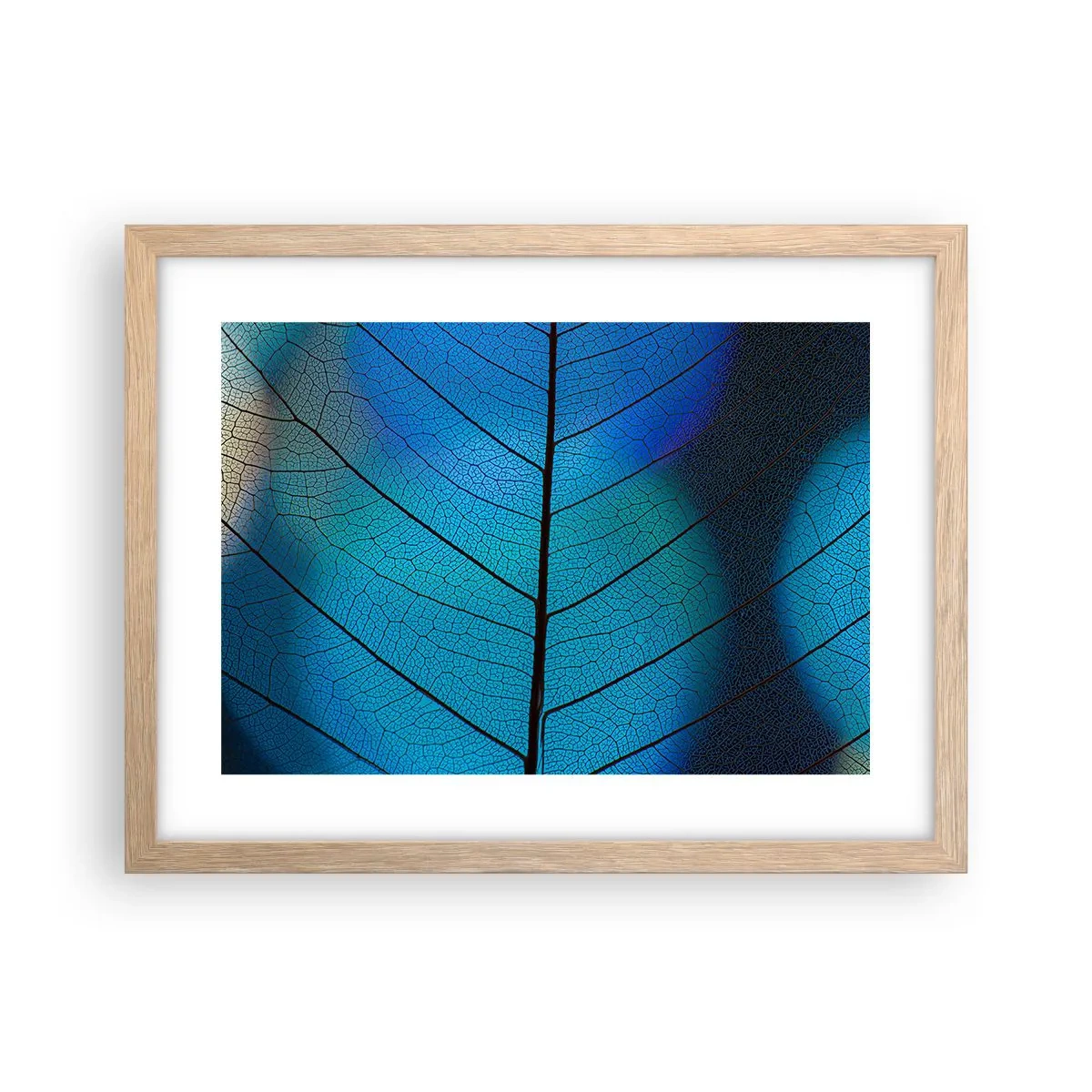 Póster en marco roble claro - Construcción intrincada - 40x30 cm