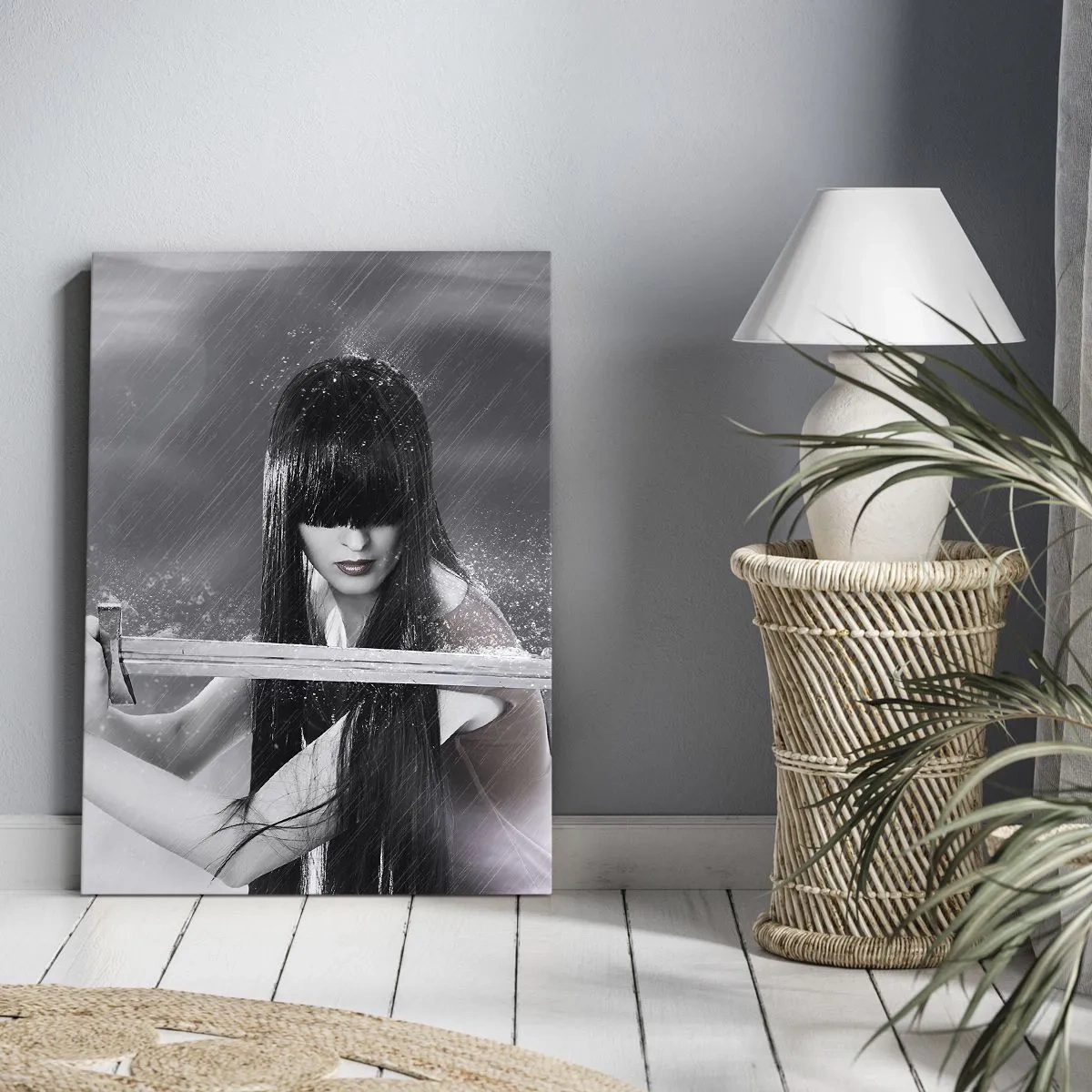 Cuadro sobre lienzo - Impresión de Imagen - Hermosa y peligrosa - 55x100 cm