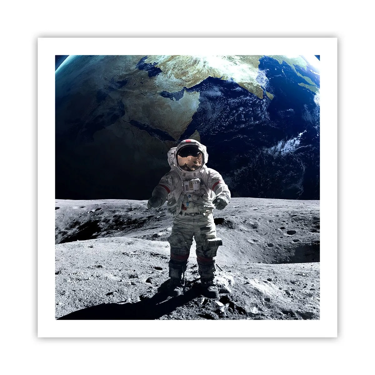 Póster - Saludos desde la Luna - 60x60 cm