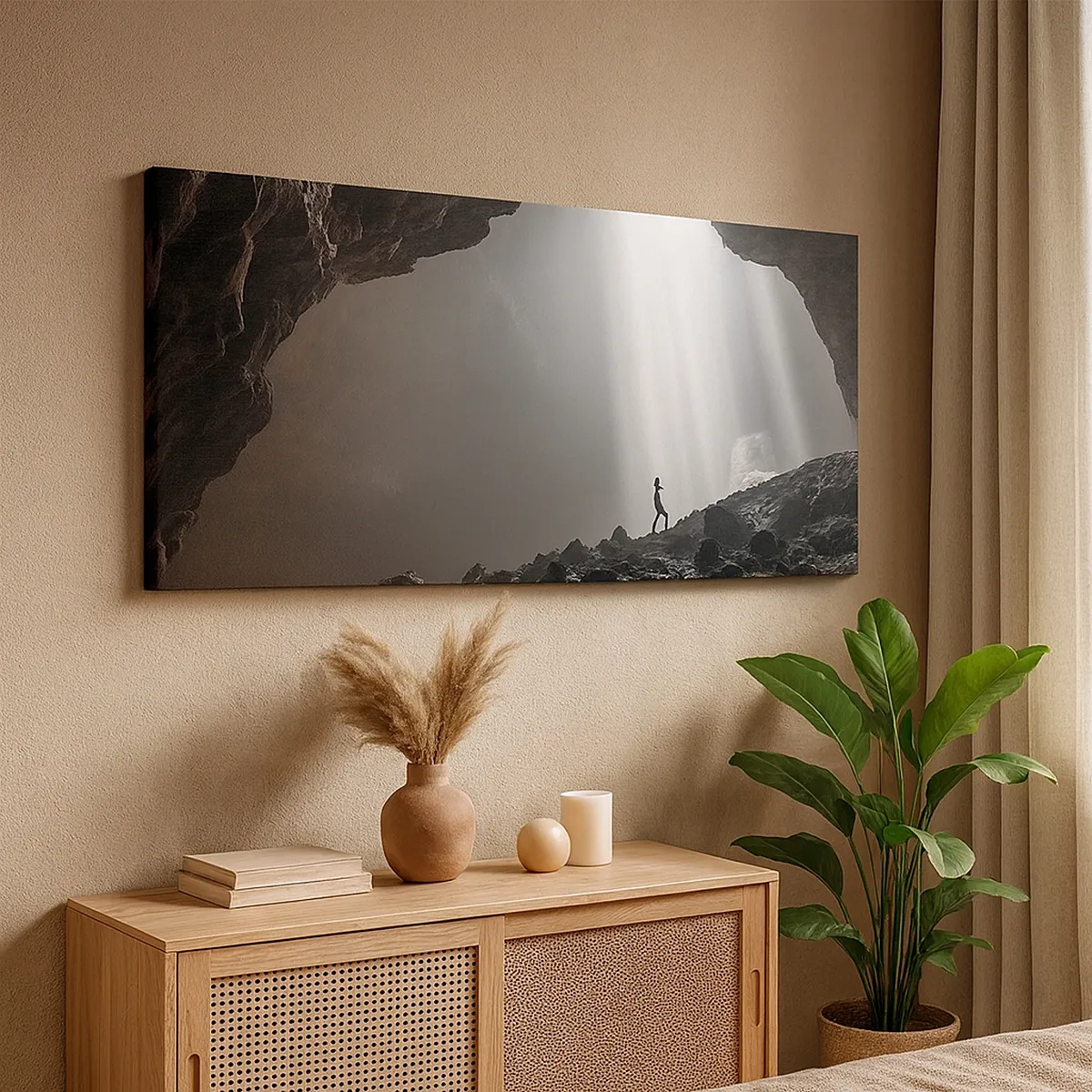 Cuadro sobre lienzo - Impresión de Imagen - Gruta luminosa - 30x30 cm