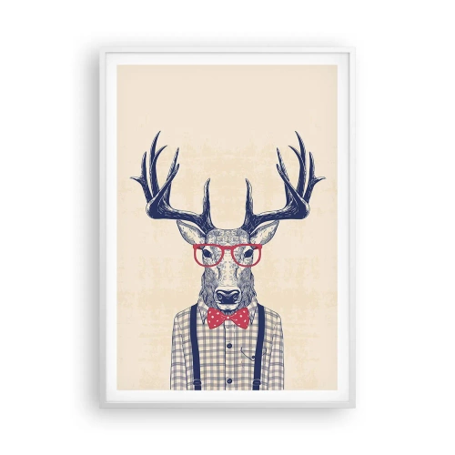 Póster en marco blanco - Una extravagancia lúdica - 70x100 cm