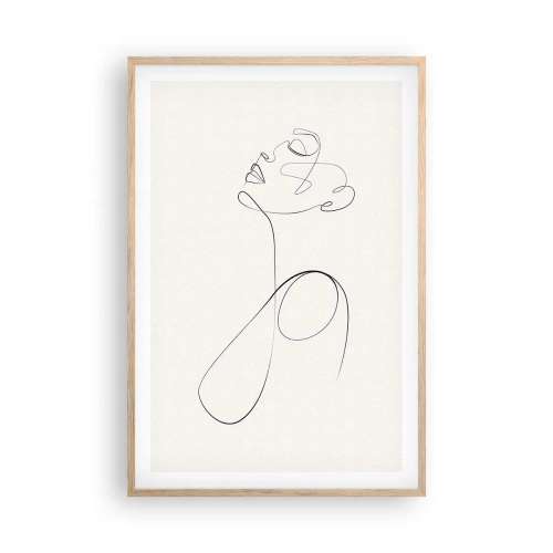 Póster en marco roble claro - En el bucle de los sueños - 61x91 cm