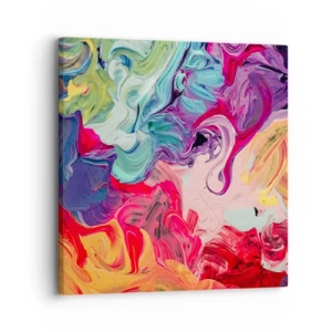 Cuadro sobre lienzo - Impresión de Imagen - El nacimiento de los colores - 30x30 cm