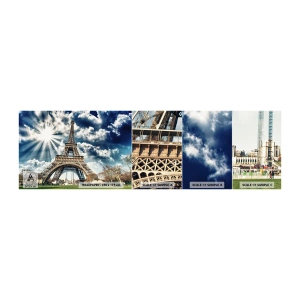 Muestra de fotomural autoadhesivo Deluxe Sticker - Única bajo el sol - Torre Eiffel, París, Arquitectura - 100x30 cm