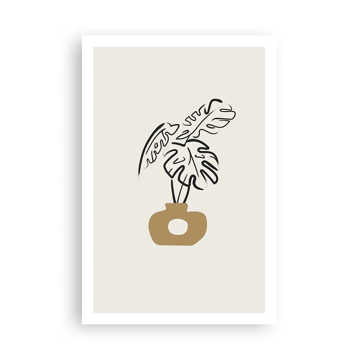 Póster - Monstera - un adorno para el hogar - 61x91 cm