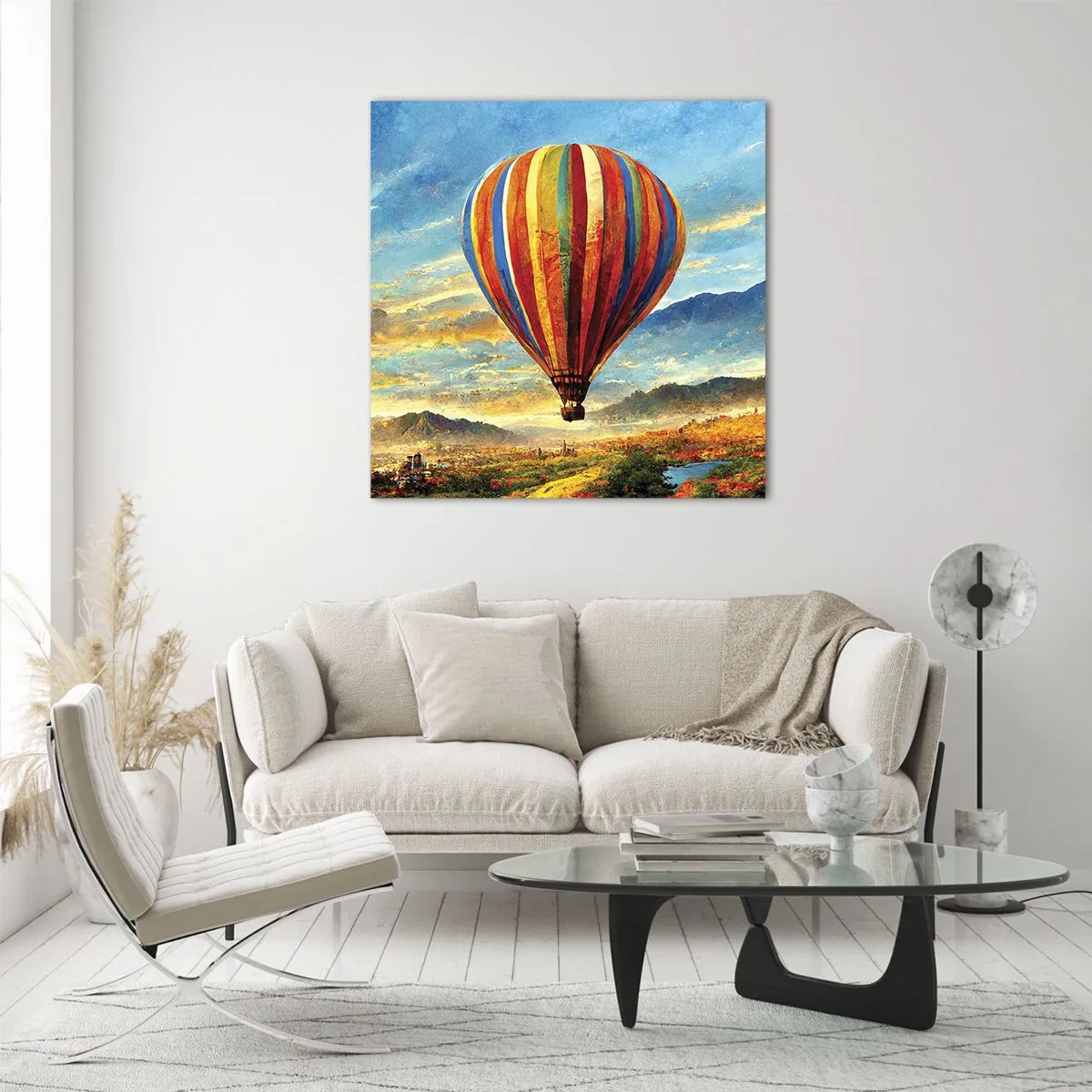 Cuadro sobre vidrio - Impresiones sobre Vidrio - En silencio se ve el horizonte - 60x60 cm