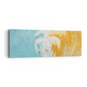 Cuadro sobre lienzo - Impresión de Imagen - Remolino pastel - 90x30 cm