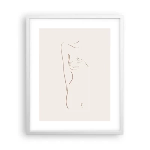 Póster en marco blanco - La forma del deseo - 40x50 cm