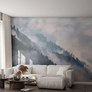 Fotomural Premium Canvas - Misticismo de las montañas - Paisaje, Montañas, Bosque - 300x210 cm