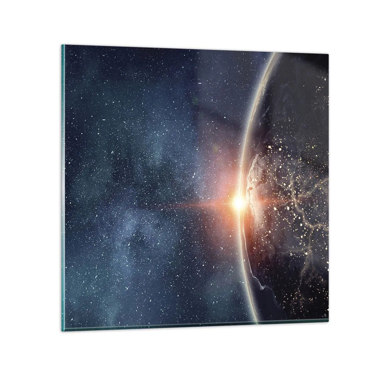 Cuadro sobre vidrio - Impresiones sobre Vidrio - En una nueva perspectiva - 50x50 cm