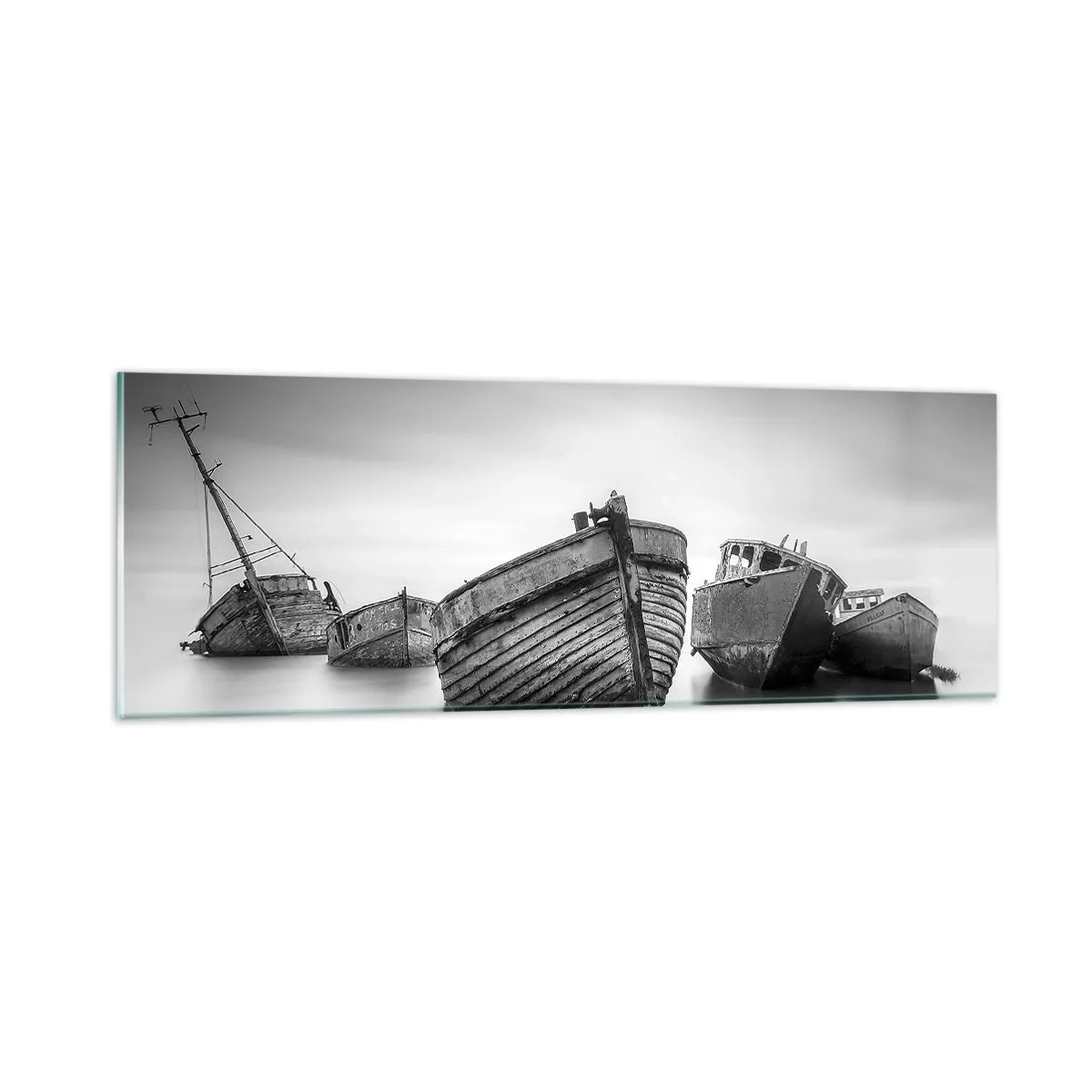 Cuadro sobre vidrio - Impresiones sobre Vidrio - Ahora solo quedan los recuerdos... - 90x30 cm