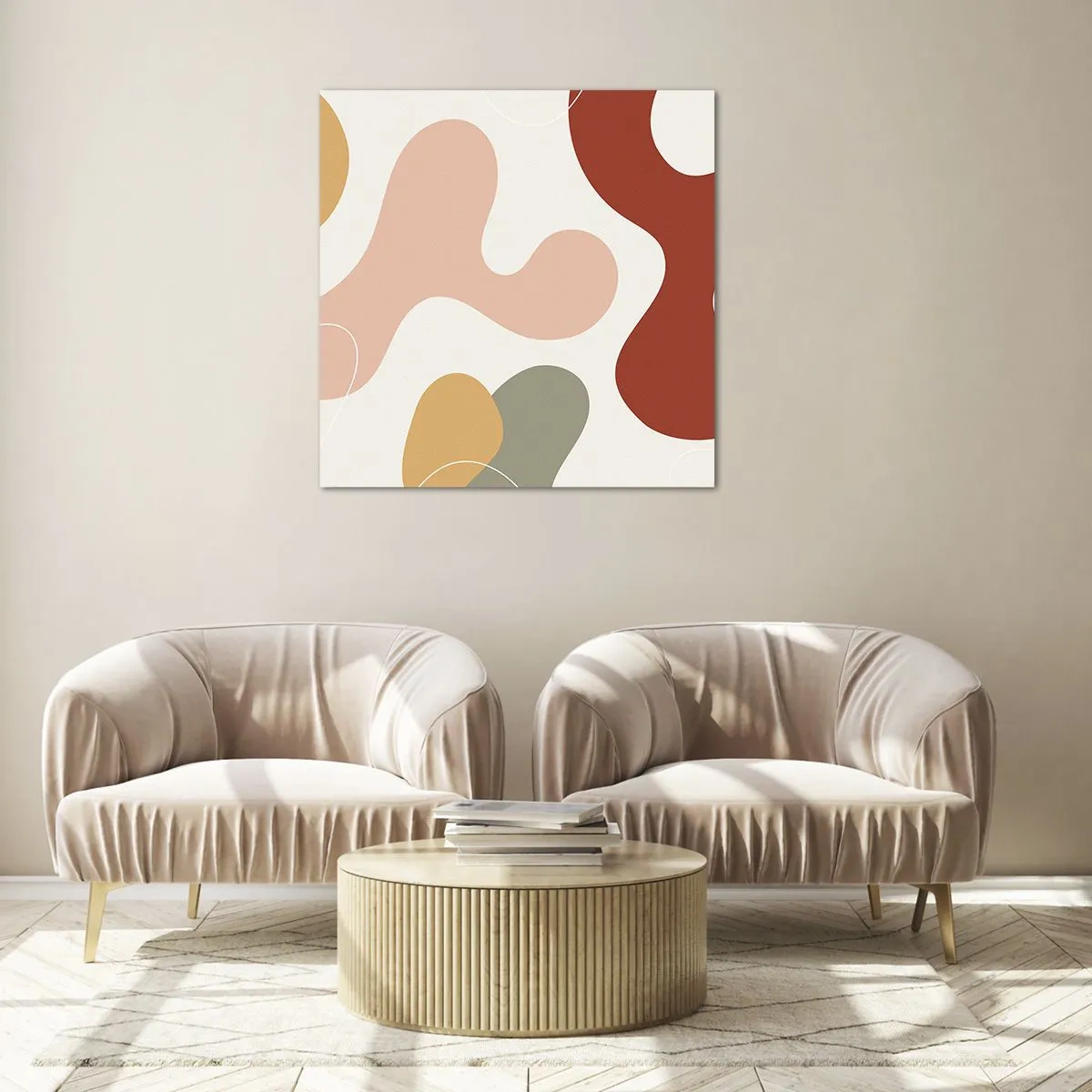 Cuadro sobre vidrio - Impresiones sobre Vidrio - La esencia de la pintura - 40x40 cm