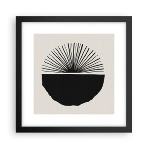 Póster en marco negro - Un abanico de posibilidades - 30x30 cm