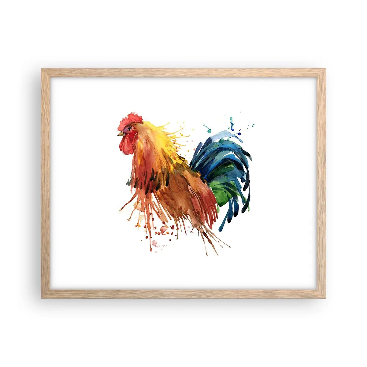 Póster en marco roble claro - Un manto real, un orgullo real - 50x40 cm