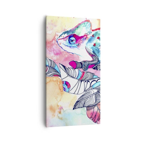 Cuadro sobre lienzo - Impresión de Imagen - Colorido como nuestro mundo - 55x100 cm