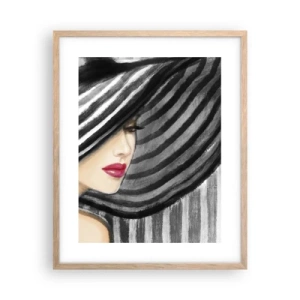Póster en marco roble claro - ¿Dónde puedo encontrarte? - 40x50 cm