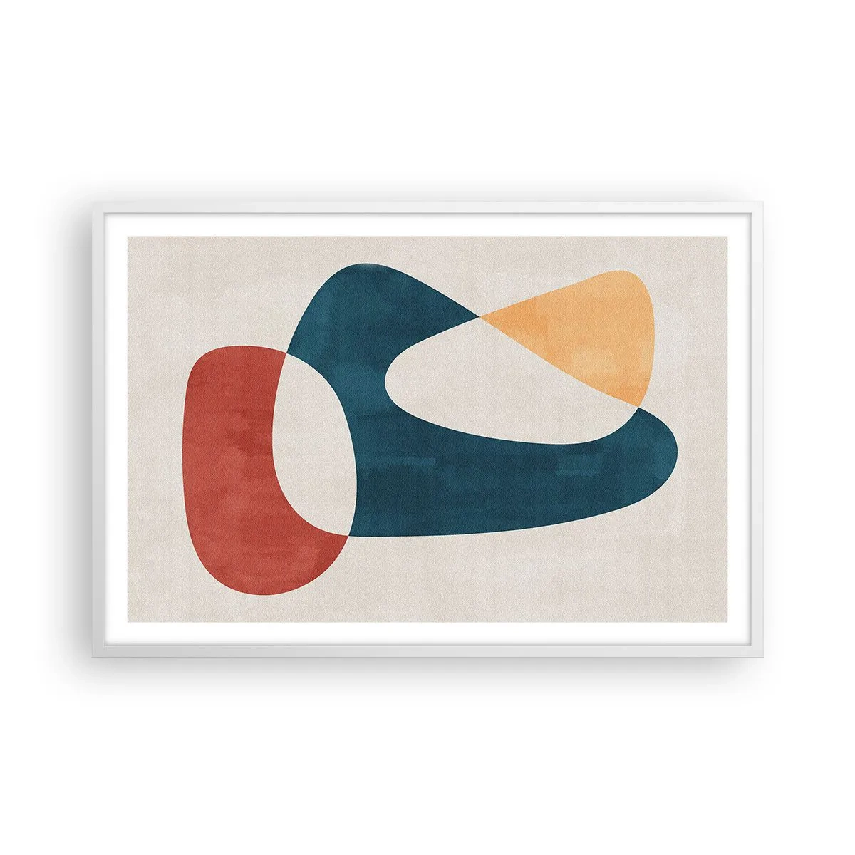 Póster en marco blanco - Influencias y metamorfosis - 91x61 cm