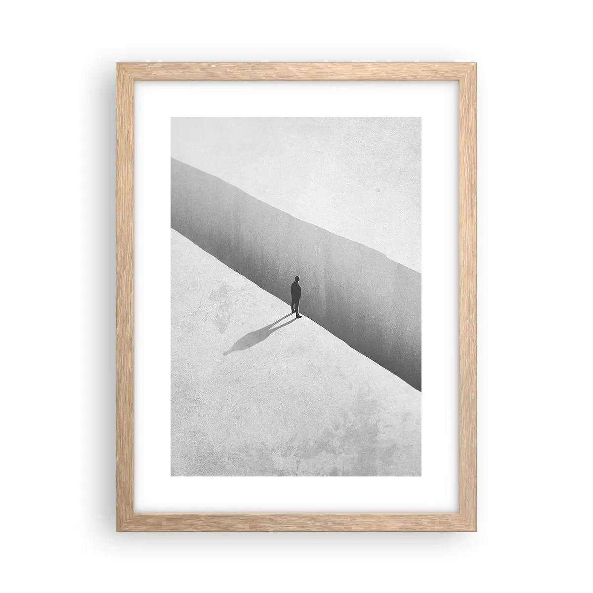 Póster en marco roble claro - Sin un destino claro - 30x40 cm