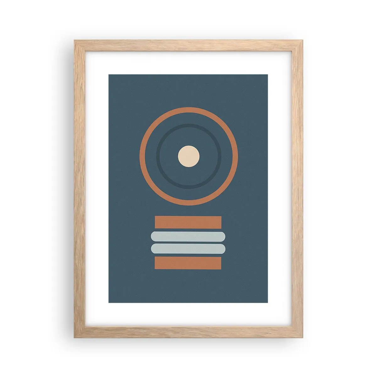 Póster en marco roble claro - La esencia de las cosas - 30x40 cm