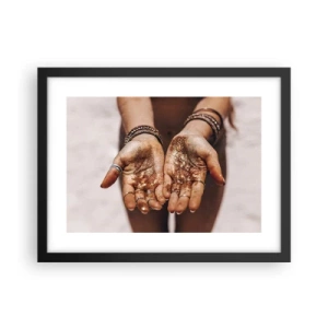 Póster en marco negro - Un regalo para ti - 40x30 cm