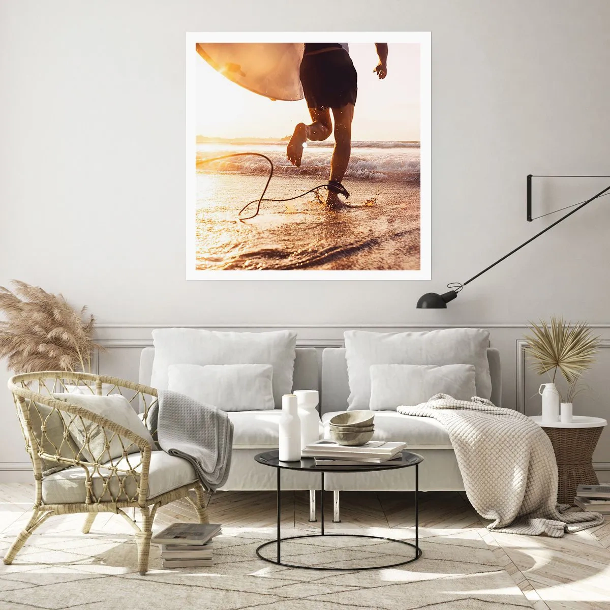 Póster - Para enfrentar la ola - 50x50 cm