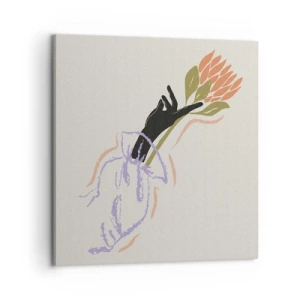 Cuadro sobre lienzo - Impresión de Imagen - Un toque fraternal - 60x60 cm