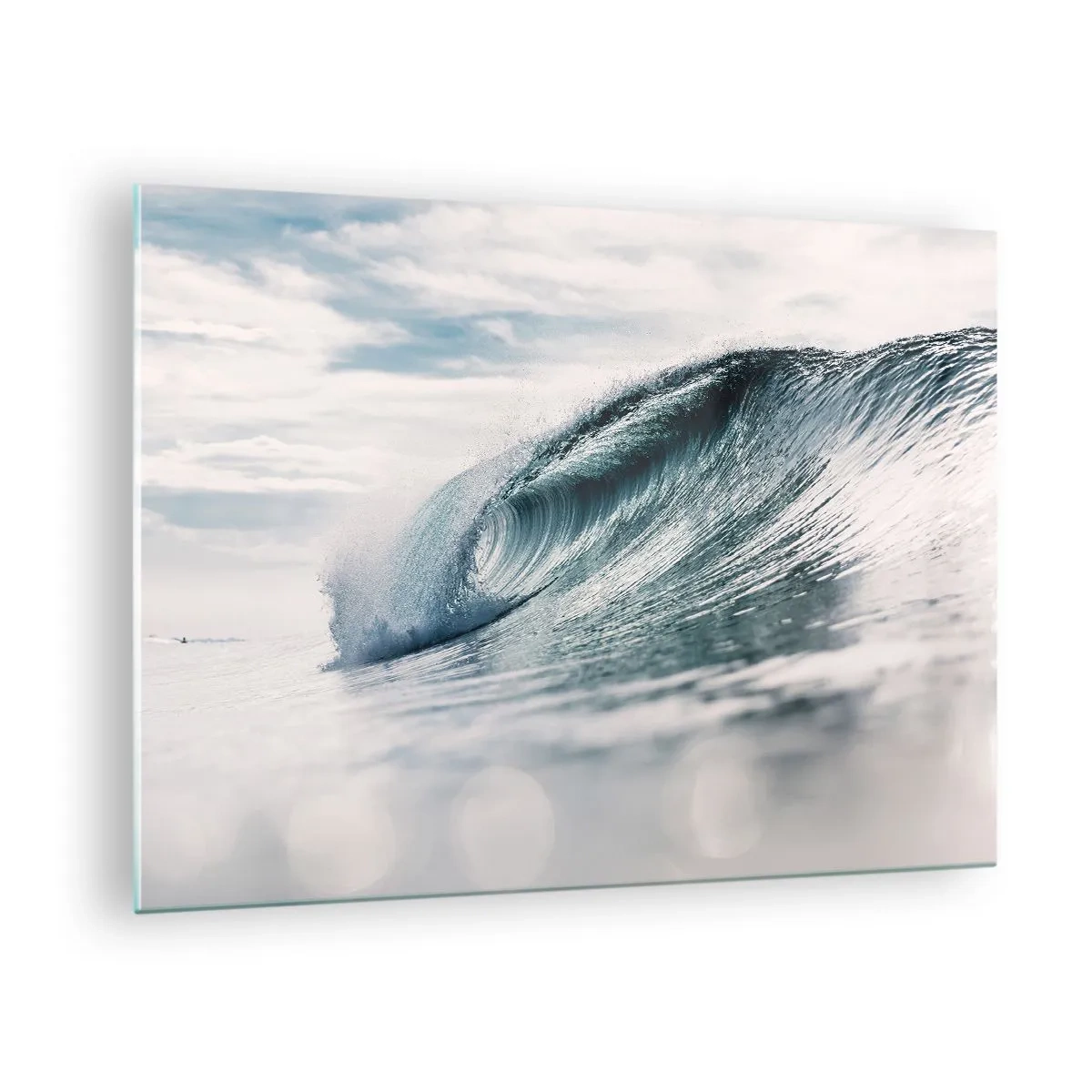 Cuadro sobre vidrio - Impresiones sobre Vidrio - La cima del océano - 70x50 cm