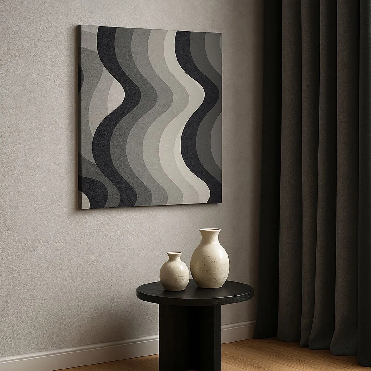 Cuadro sobre lienzo - Impresión de Imagen - Ola tras ola - 30x30 cm