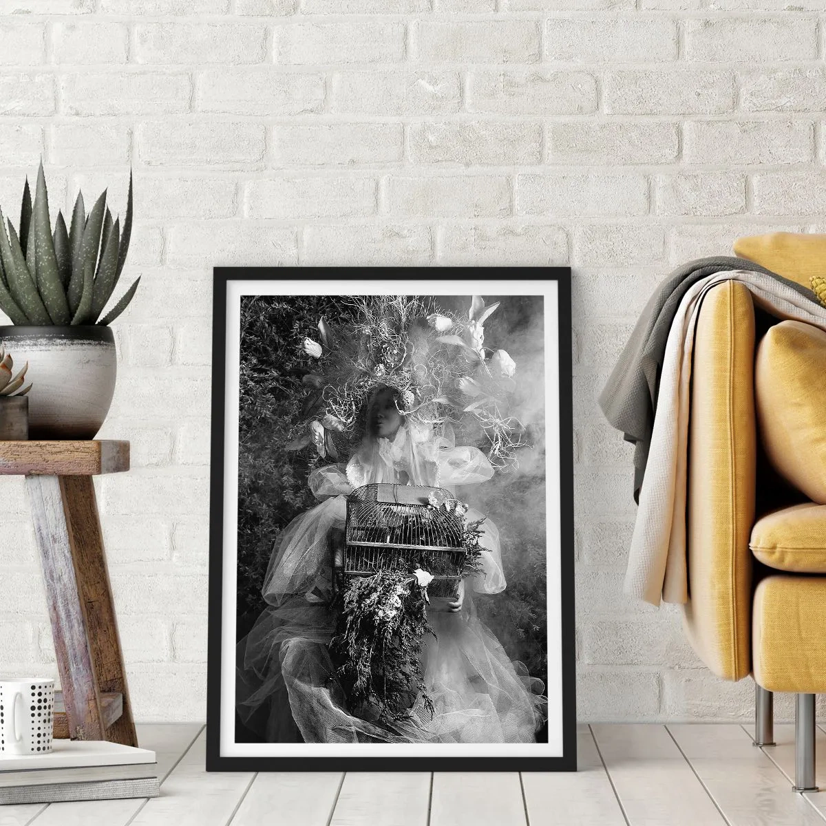 Póster en marco negro - La madre misma - La naturaleza - 30x40 cm