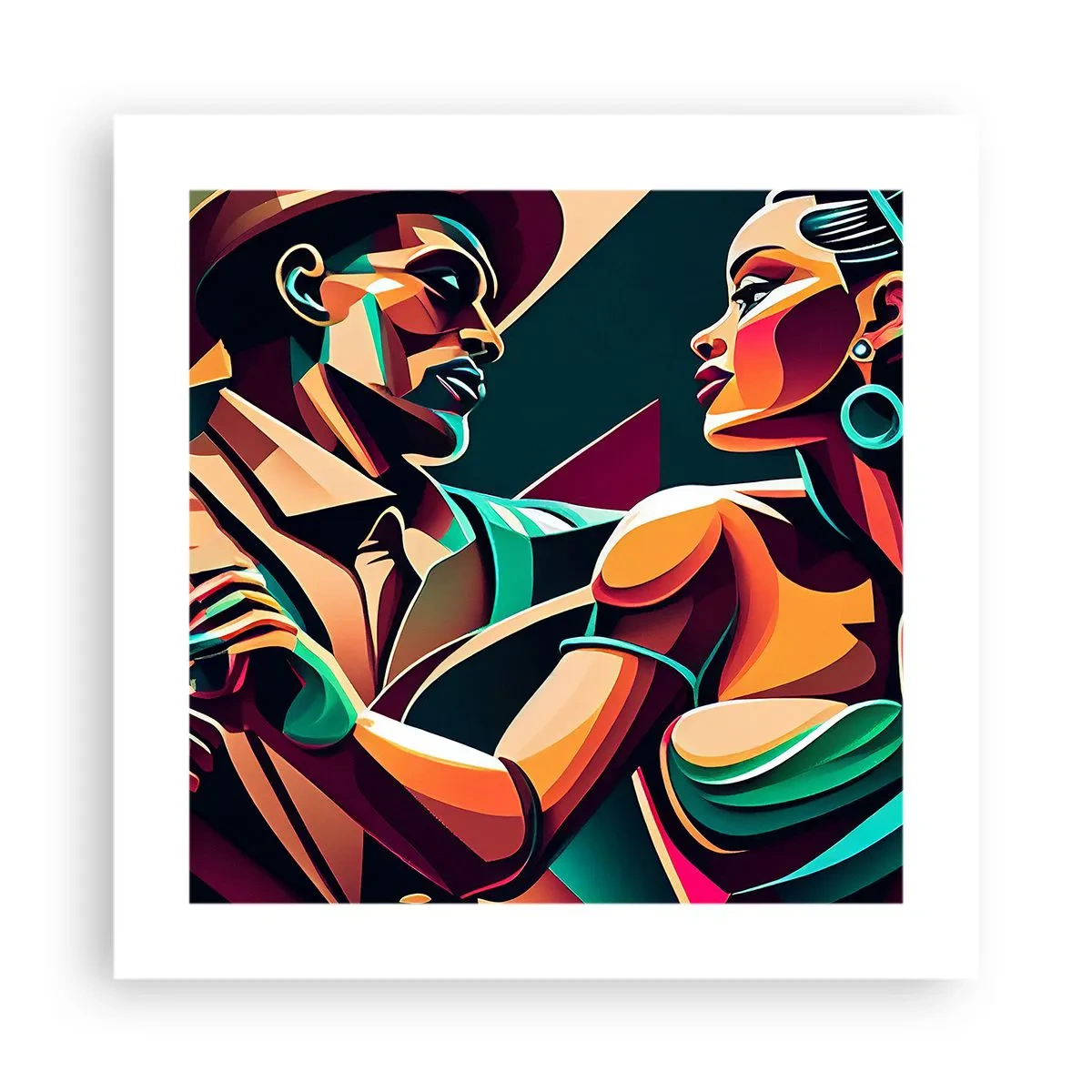 Póster - Al ritmo del corazón - 40x40 cm