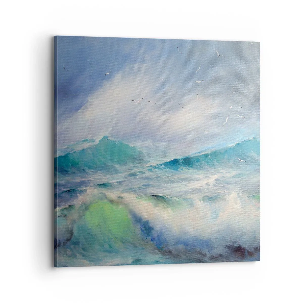Cuadro sobre lienzo - Impresión de Imagen - La fuerza del viento - 70x70 cm