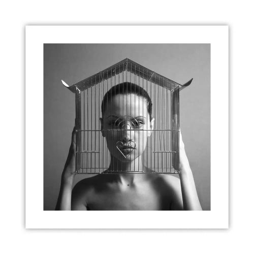 Póster - Un retrato algo surrealista - 40x40 cm