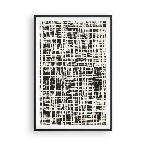 Póster en marco negro - Composición del tejido - 61x91 cm
