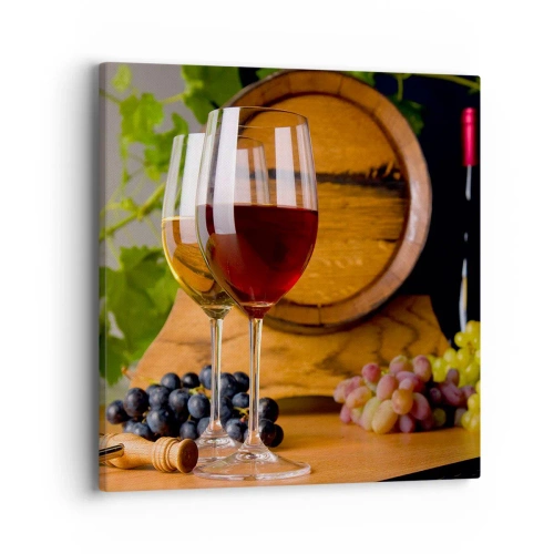 Cuadro sobre lienzo - Impresión de Imagen - Como los Vintages maestros - 40x40 cm