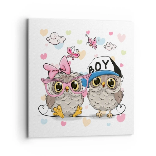 Cuadro sobre lienzo - Impresión de Imagen - El amor - 70x70 cm