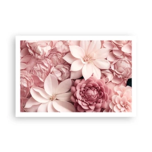 Póster - Entre pétalos rosas - 91x61 cm