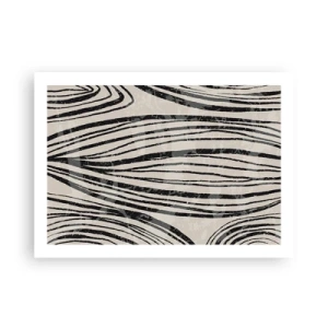 Póster - Salpicadura de líneas - 70x50 cm