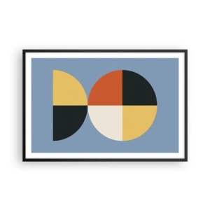 Póster en marco negro - Mira y cuenta - 91x61 cm