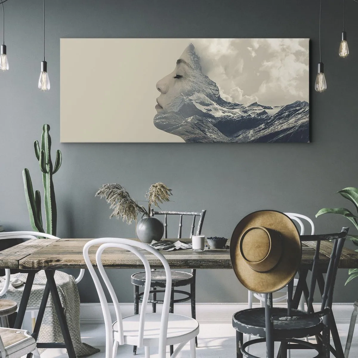 Cuadro sobre lienzo - Impresión de Imagen - La belleza de los elementos - 90x30 cm