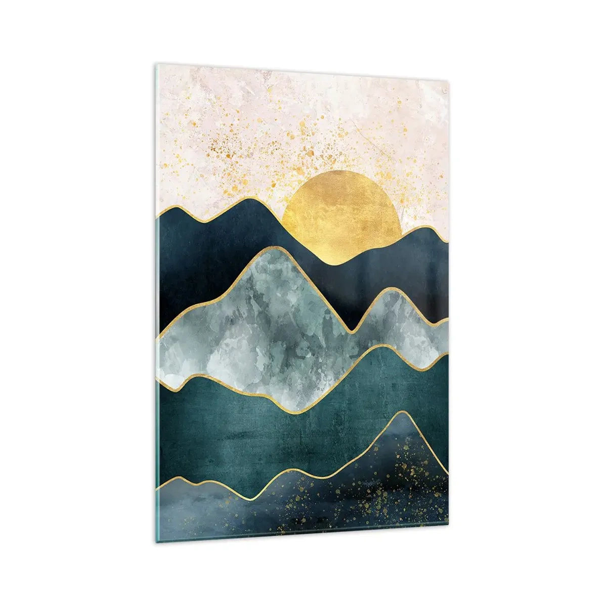 Cuadro sobre vidrio - Impresiones sobre Vidrio - Más allá de las siete montañas - 80x120 cm